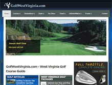 Tablet Screenshot of golfwestvirginia.com